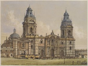 Catedral de Lima, ilustración de 